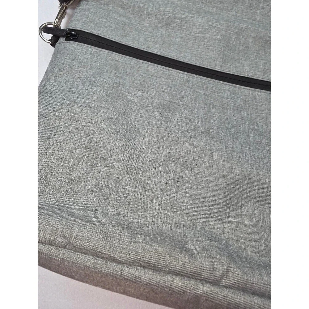 Lekesky Men's Laptop Briefcase Bag 15.6 Inch Messanger Bag Gray